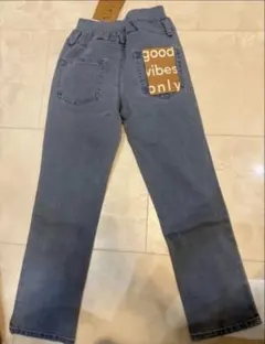 good vibes only ストレートパンツ　ライトブルー