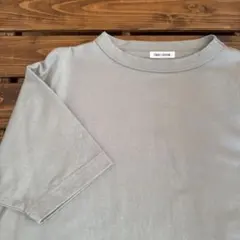 FORK&SPOON ボトルネック5分袖Tシャツ　ライトグレーのサムネイル