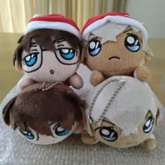 名探偵コナン 寝そべりキーチェーンマスコット  コナン&安室透