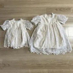 海外子供服　ワンピース2着セット　姉妹お揃い