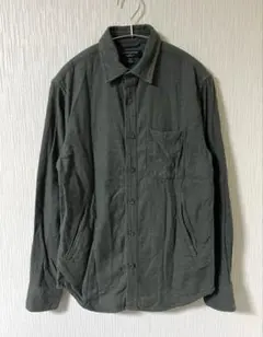 BANANA REPUBLIC カーキ コットン100% ネルシャツ 厚手 XS
