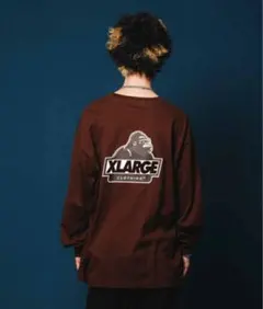 XLARGE SLANTED OG L/S TEE ブラウン