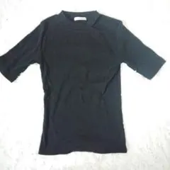 ブラック ショルダーオフ 半袖 トップス Mサイズ
