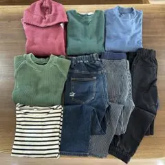 男の子　 長袖　ズボン　トレーナー　裏起毛　 シンプル　140cm