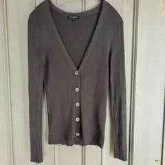 UNITED ARROWS Vネック シルク カーディガン 40