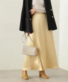 ナローサテンスカート エヌナチュラルビューティーベーシック*