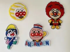 アンパンマン ワッペン　アイロン　刺繍 ワッペン　ハンドメイド　アップリケ