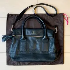美品　ケイトスペード　レザー2wayバッグ　ハンドバッグ　ショルダーバッグ
