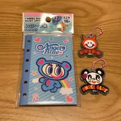 セリア エンジェルブルー シール帳・ブラインドラバーキーホルダー まとめ売り