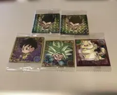 ドラゴンボール 超戦士シールウエハース超 融合と合体の超越者　シール5枚