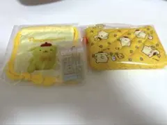 ポムポムプリン　シークレットミニフラットポーチ　セット