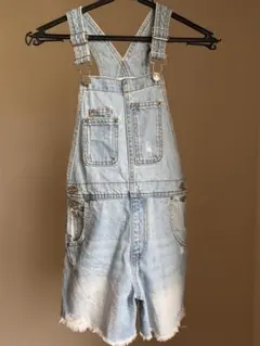 ZARA デニムショートオーバーオール サイズ8