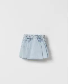 ZARA kids ライトブルーデニムバミューダスコート　　120
