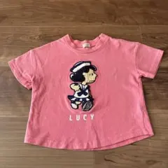 【PEANUTS】ルーシー 半袖Tシャツ ピンク キッズのサムネイル