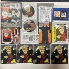 呪術廻戦　虎杖悠仁 クリアカード きゃらもっち　ジャンプgiga 缶バッジ