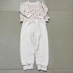 ユニクロ　キルトパジャマ シルバニアファミリー　120 薄ピンク　長袖