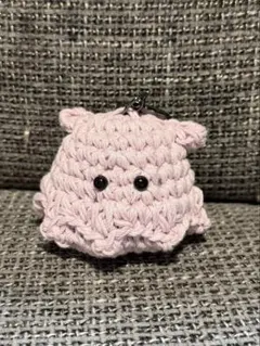 ハンドメイド メンダコあみぐるみ キーホルダー パープルのサムネイル