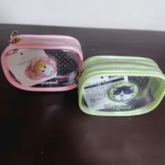 【2点セット】mofusand ぷっくりクリアミニポーチ