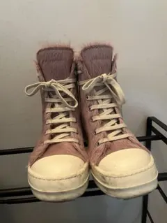Rick Owens ポニーファーピンクスニーカーのサムネイル
