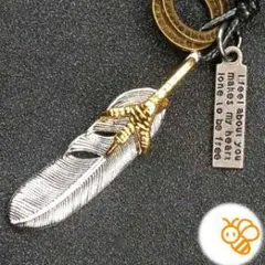 ネックレス　メンズ　シルバー　イーグル　フェザー　インディアン　アメカジ　春服