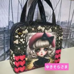 かわいい女の子パネル ハンドメイド ボストンバック バック - メルカリ