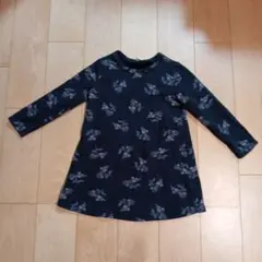 Bee des Bee 花柄 長袖　裏起毛　ワンピース 130cm