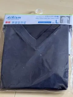 UNIQLO ユニクロ エアリズムコットン クルーネックT 半袖 L ネイビー