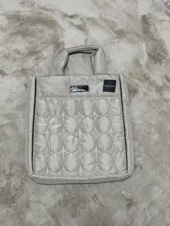 FAUCHON ベージュ キルティング トートバッグ