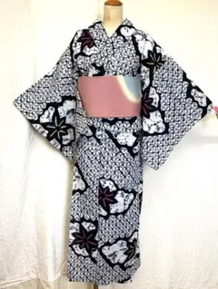 有松鳴海絞り 浴衣 花文様 （422） - メルカリ