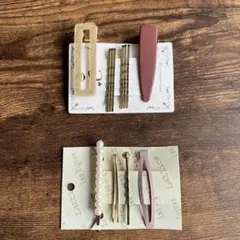 パールとグリッターのヘアピンセット