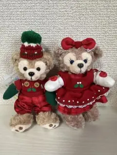 新品タグ付き⭐︎ダッフィー シェリーメイ　ぬいぐるみバッジ　クリスマス　2013