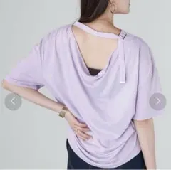 eversince エバーシンス バック ドレープベルト カットソー 半袖のサムネイル