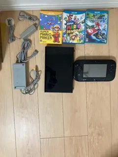 Wii U(ACアダプター、ソフト3本付き)　32G 動作確認済み すぐ遊べる