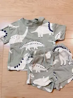 恐竜柄Tシャツとショートパンツセット 6-9ヶ月