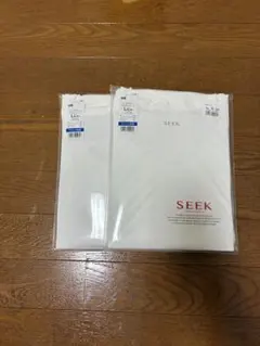 新品　SEEK ポートネックtシャツ 2枚　Ｌサイズ