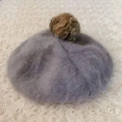 ベレー帽 グレー ヘザー ロペピクニック ブルーブルーエ イング