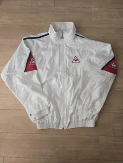 美品 le coq sportif ナイロンジャケット USA S ホワイト