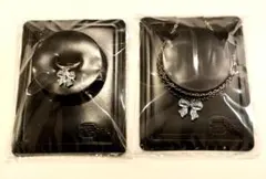 ジュエルボックス　　リボン（リング、ネックレス）２つセット