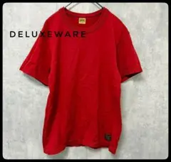DeluxeWare　無地　赤Tシャツ　フェード　アメカジ　半袖　XSのサムネイル