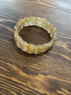 ゴールドルチルクォーツ ブレスレット 天然石 針水晶 パワーストーン　No、3