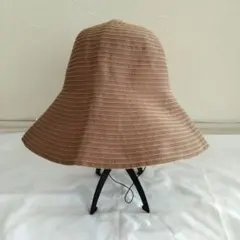 override オーバーライド つば広ハット 56~58cm ブラウン
