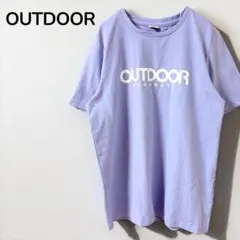【アウトドアOUTDOOR】半袖Tシャツ　スポーツ　ロゴプリント　ライトパープルのサムネイル