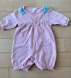 futafutaいちご柄ピンクカバーオール