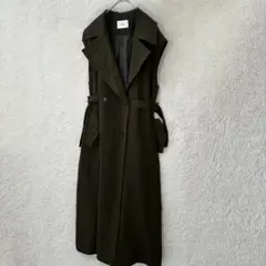 ムルーア Murua トレンチワンピース トレンチベスト 袖無し ノースリーブ