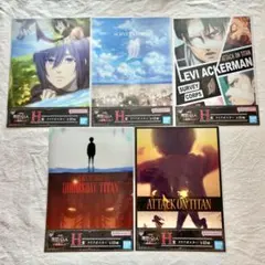 1番くじ 進撃の巨人 地鳴らし H賞 クリアポスター　5種