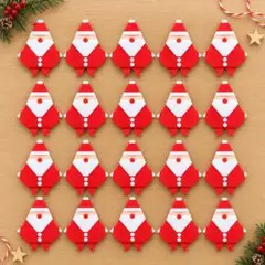 折り紙 サンタクロース 20人　ハンドメイド 壁面飾り クリスマス