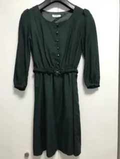 NATURAL BEAUTY BASIC グリーンワンピース◻︎