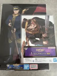 ゴールデンカムイ一番くじ　杉元　D賞イラストボード&I賞ビジュアルシート　セット