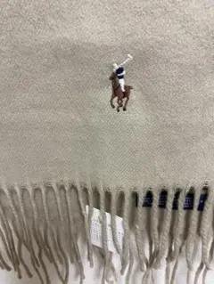 ラルフローレン　マフラー　ベージュ　ラベル付き