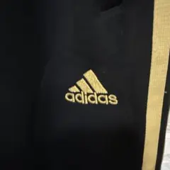 アディダス　ADIDAS ジャージ　パンツ　ブラック　ゴールド　トラックパンツ